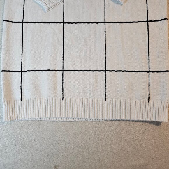 Chicwish Warm Welcome Grid Turtleneck Sweater Dress - M - Picture 7 of 9